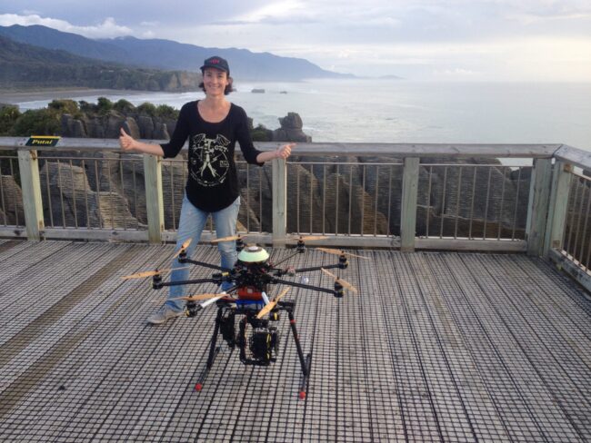 Jess at pancake rocks